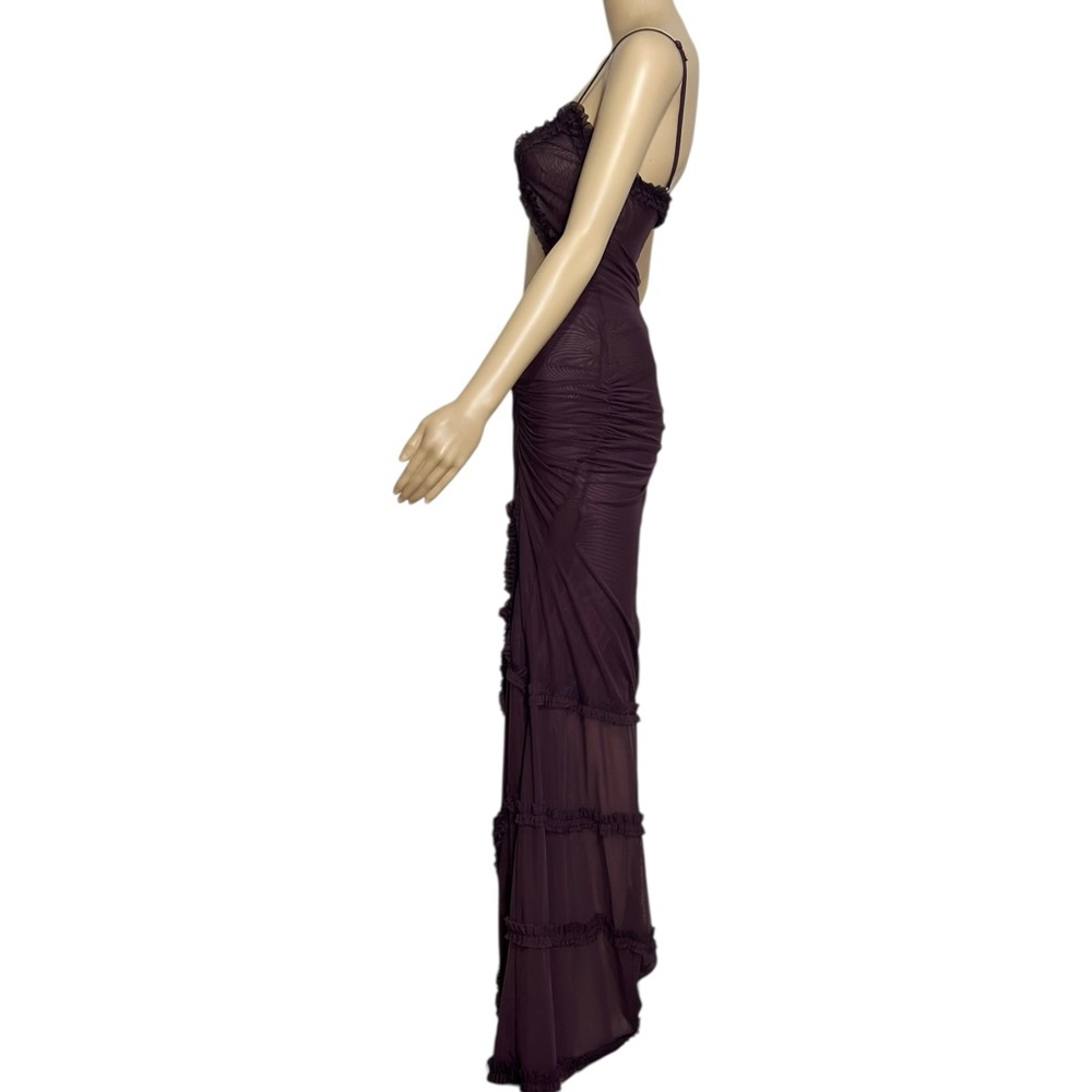JADED LONDON Fatale Mesh Maxi Dress, Dusk, 0 (US) - Picture 3 of 7